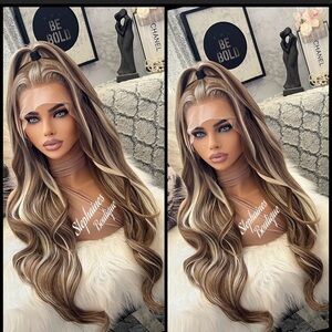 Human Hair Blended Lace Front Wig